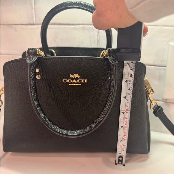 Coach Black Satchel with Gold Accents - Picture 4 of 15
